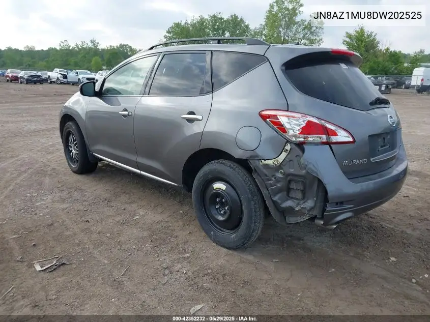 2013 Nissan Murano Sl VIN: JN8AZ1MU8DW202525 Lot: 42352232