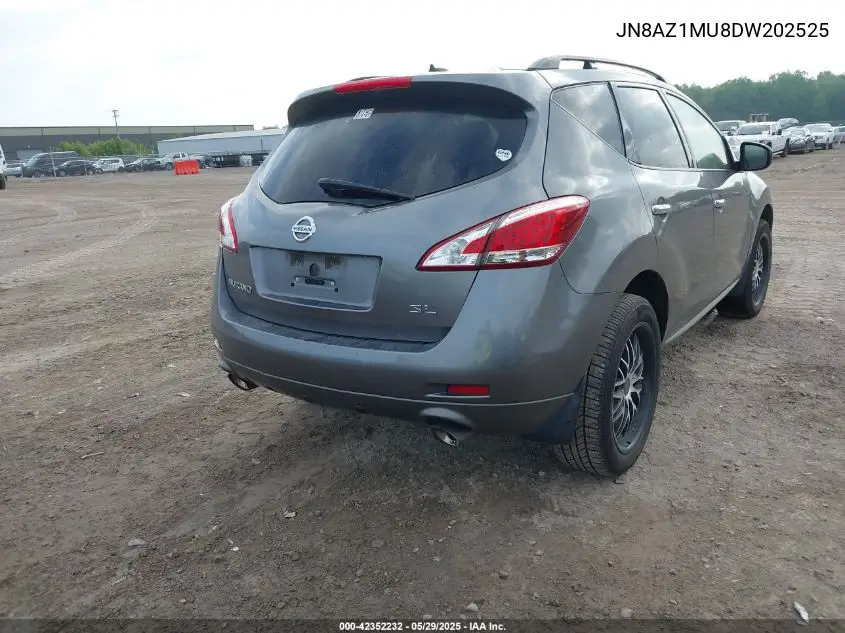 2013 Nissan Murano Sl VIN: JN8AZ1MU8DW202525 Lot: 42352232