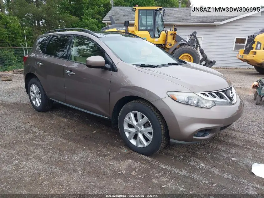 2013 Nissan Murano Sl VIN: JN8AZ1MW3DW306695 Lot: 42359164