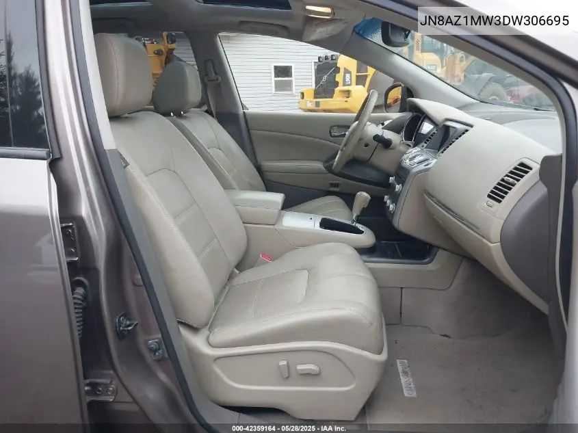 2013 Nissan Murano Sl VIN: JN8AZ1MW3DW306695 Lot: 42359164