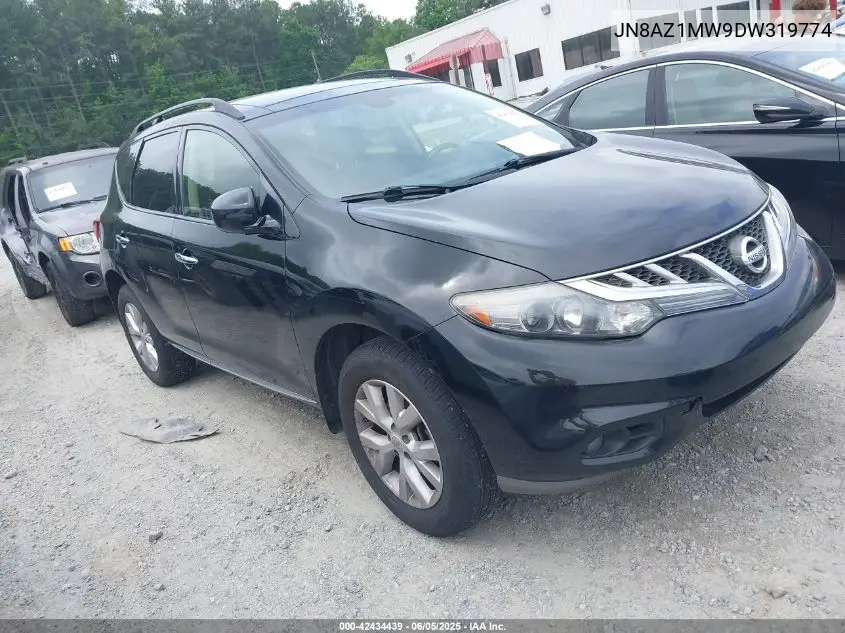 2013 Nissan Murano Sl VIN: JN8AZ1MW9DW319774 Lot: 42434439