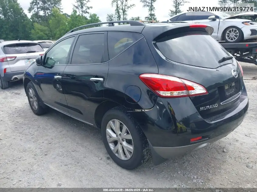 2013 Nissan Murano Sl VIN: JN8AZ1MW9DW319774 Lot: 42434439