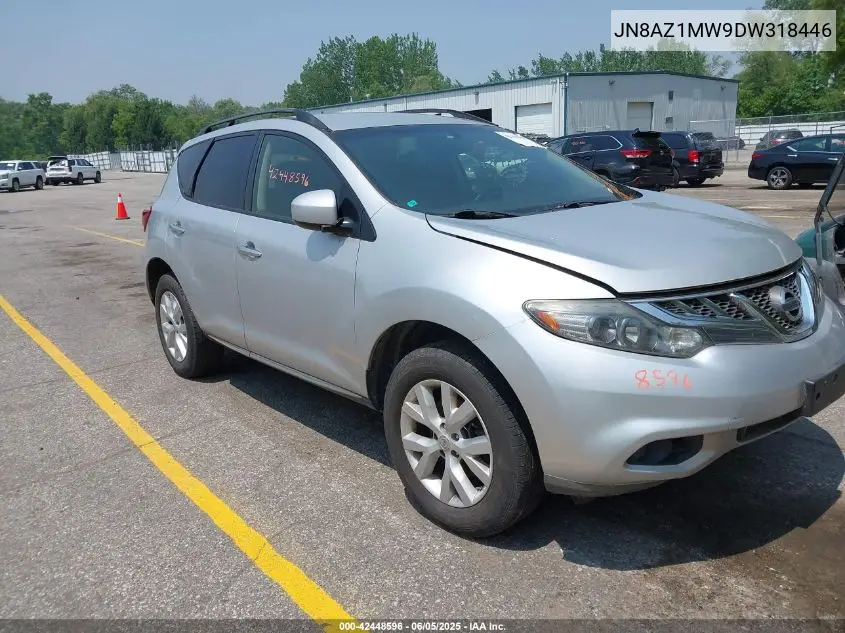 2013 Nissan Murano Sv VIN: JN8AZ1MW9DW318446 Lot: 42448596