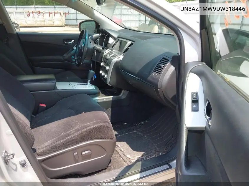 2013 Nissan Murano Sv VIN: JN8AZ1MW9DW318446 Lot: 42448596