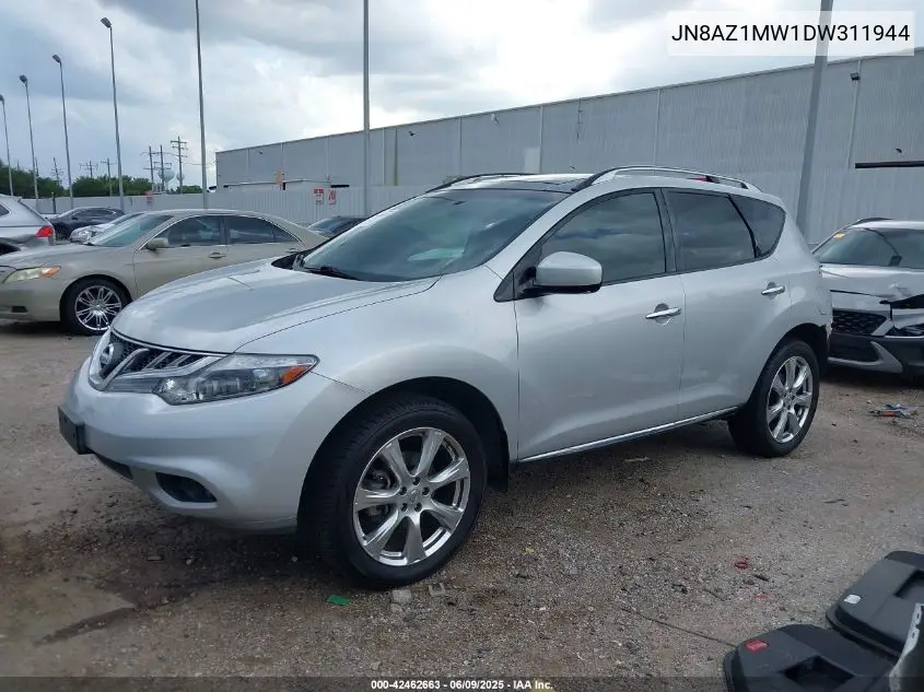 2013 Nissan Murano Le VIN: JN8AZ1MW1DW311944 Lot: 42462663