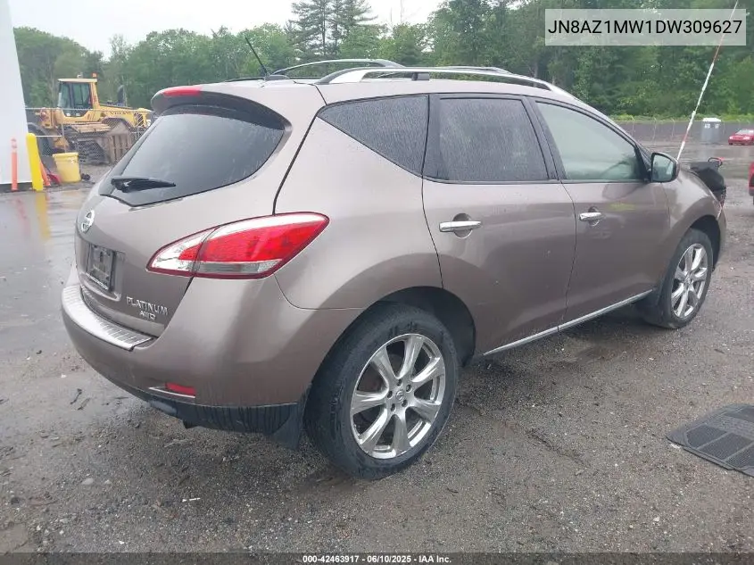 2013 Nissan Murano Le VIN: JN8AZ1MW1DW309627 Lot: 42463917