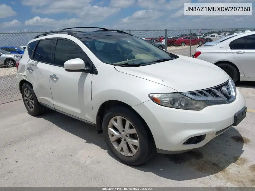 2013 Nissan Murano Sl VIN: JN8AZ1MUXDW207368 Lot: 42511115