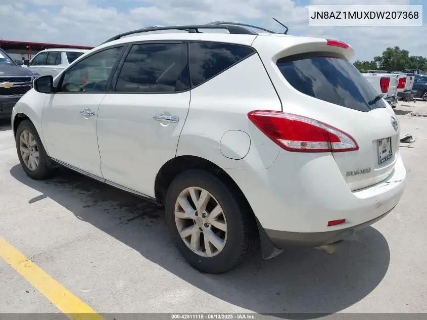 2013 Nissan Murano Sl VIN: JN8AZ1MUXDW207368 Lot: 42511115