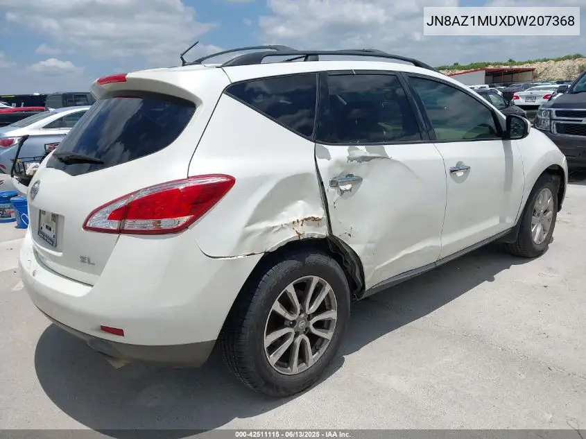 2013 Nissan Murano Sl VIN: JN8AZ1MUXDW207368 Lot: 42511115