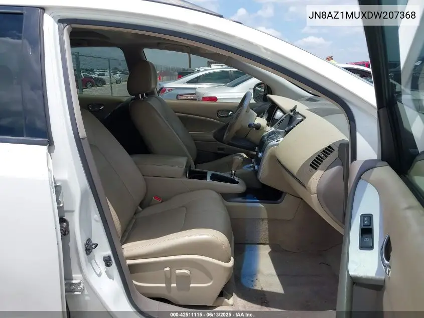 2013 Nissan Murano Sl VIN: JN8AZ1MUXDW207368 Lot: 42511115