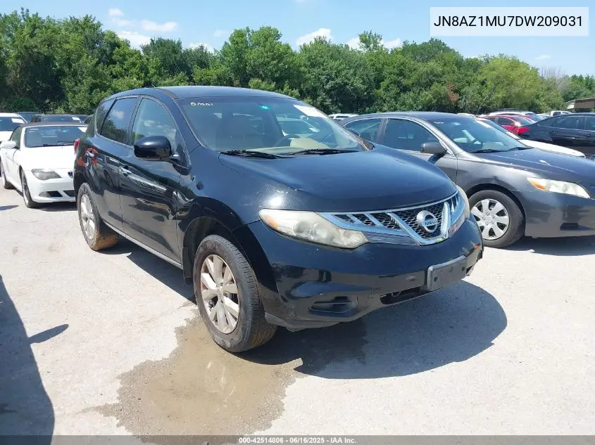 2013 Nissan Murano S VIN: JN8AZ1MU7DW209031 Lot: 42514806