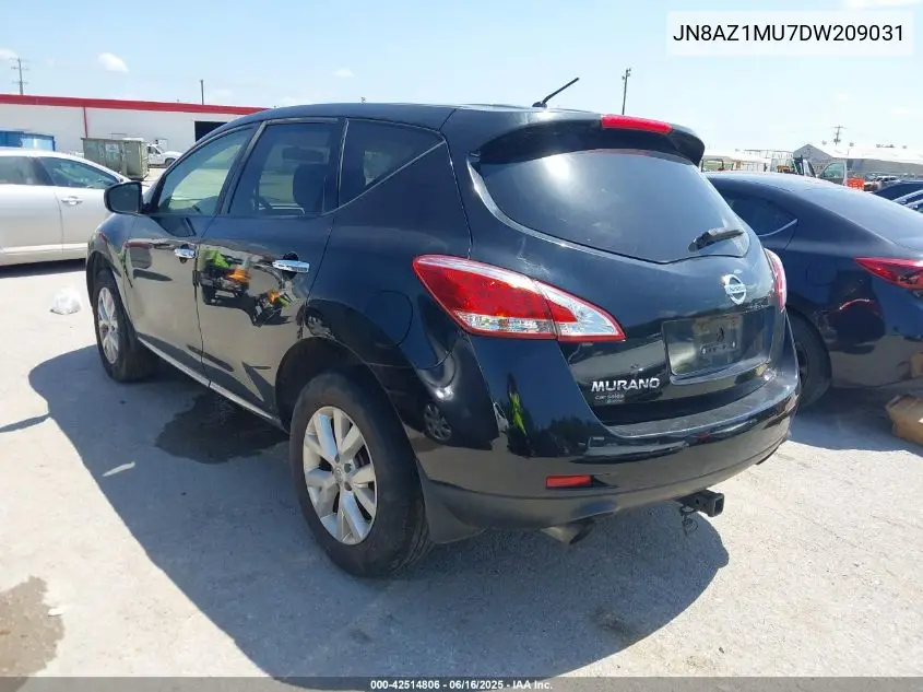 2013 Nissan Murano S VIN: JN8AZ1MU7DW209031 Lot: 42514806