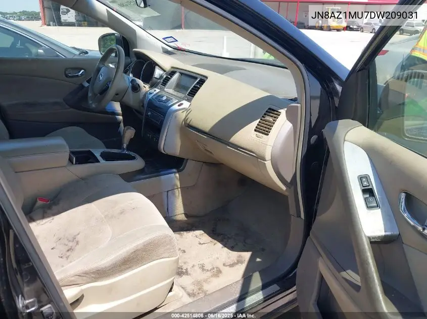2013 Nissan Murano S VIN: JN8AZ1MU7DW209031 Lot: 42514806