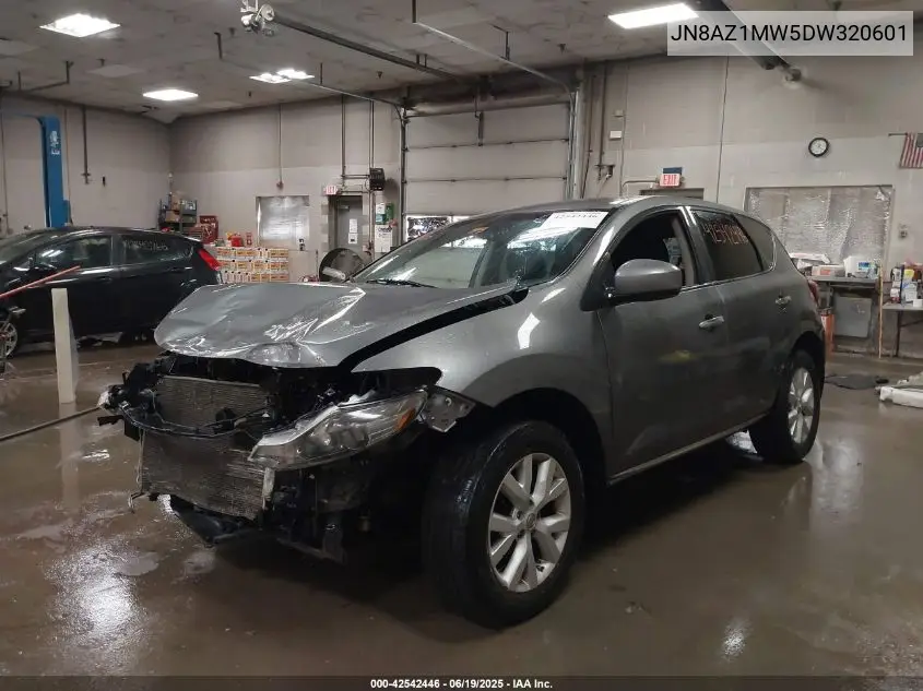 2013 Nissan Murano S VIN: JN8AZ1MW5DW320601 Lot: 42542446