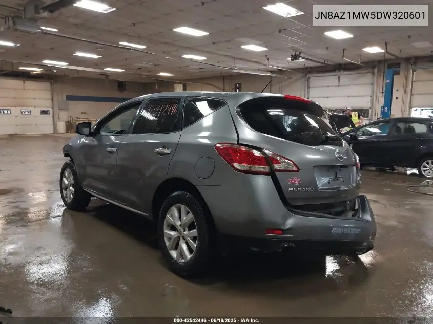 2013 Nissan Murano S VIN: JN8AZ1MW5DW320601 Lot: 42542446