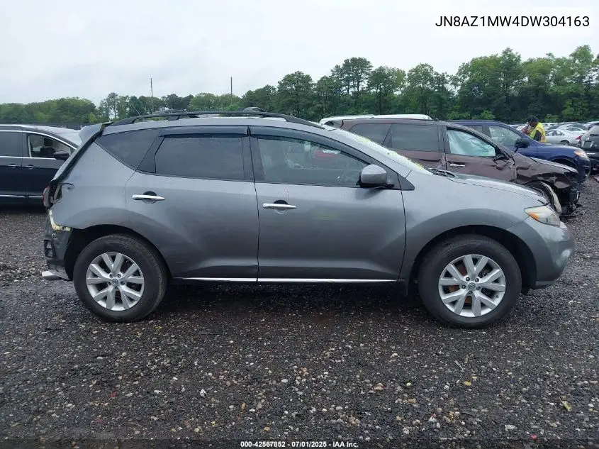 2013 Nissan Murano Sl VIN: JN8AZ1MW4DW304163 Lot: 42567852