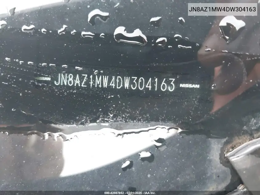 2013 Nissan Murano Sl VIN: JN8AZ1MW4DW304163 Lot: 42567852