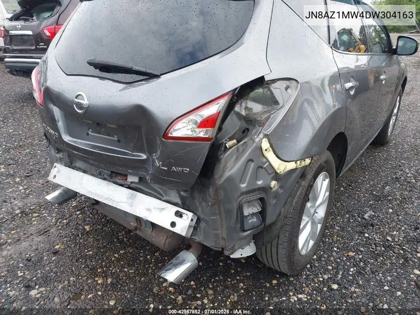 2013 Nissan Murano Sl VIN: JN8AZ1MW4DW304163 Lot: 42567852