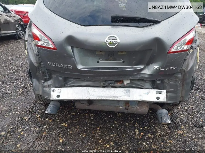 2013 Nissan Murano Sl VIN: JN8AZ1MW4DW304163 Lot: 42567852