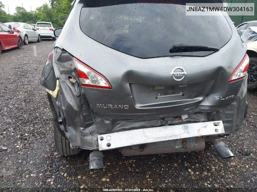 2013 Nissan Murano Sl VIN: JN8AZ1MW4DW304163 Lot: 42567852