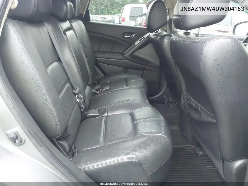2013 Nissan Murano Sl VIN: JN8AZ1MW4DW304163 Lot: 42567852