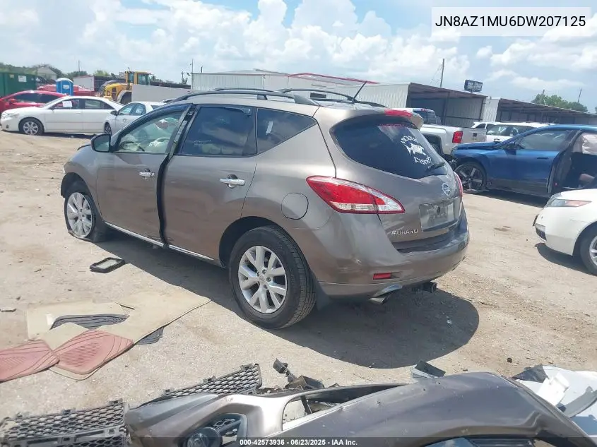 2013 Nissan Murano Sl VIN: JN8AZ1MU6DW207125 Lot: 42573936