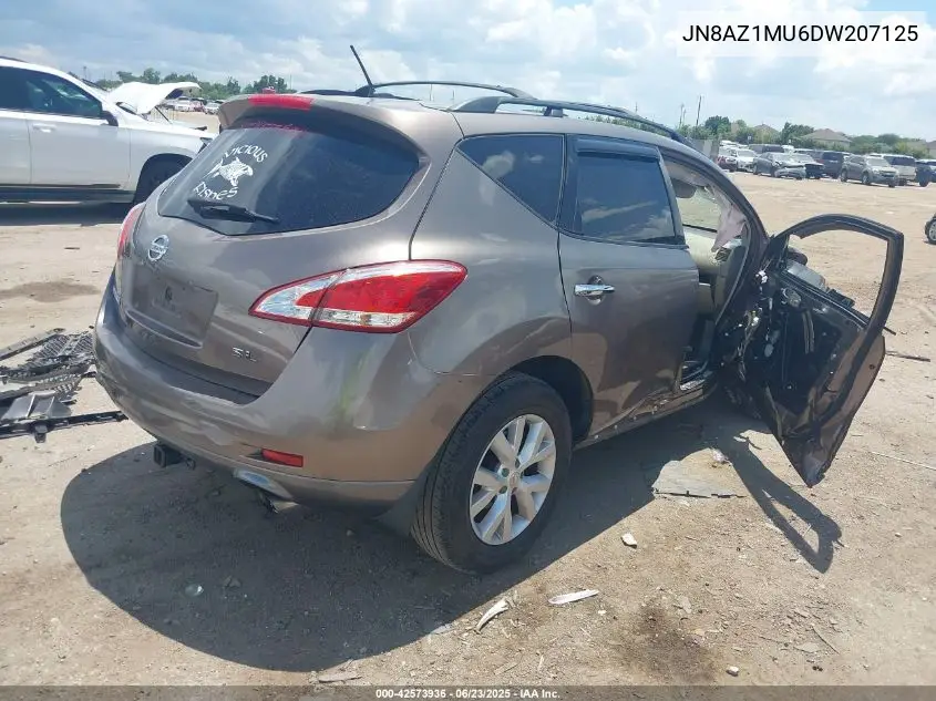 2013 Nissan Murano Sl VIN: JN8AZ1MU6DW207125 Lot: 42573936