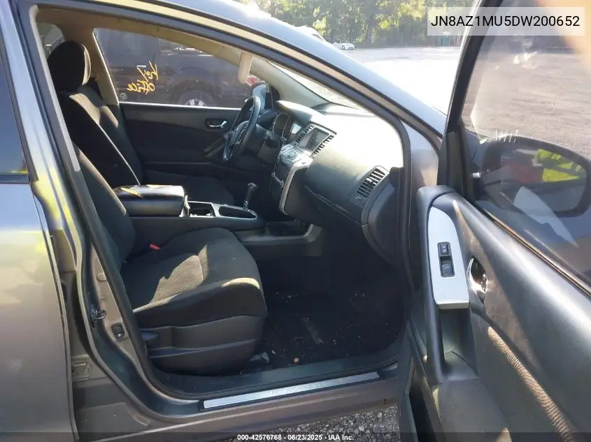 2013 Nissan Murano S VIN: JN8AZ1MU5DW200652 Lot: 42576768