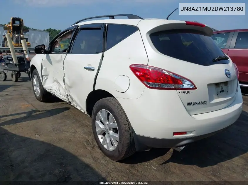 2013 Nissan Murano S/Sl/Le VIN: JN8AZ1MU2DW213780 Lot: 42577231
