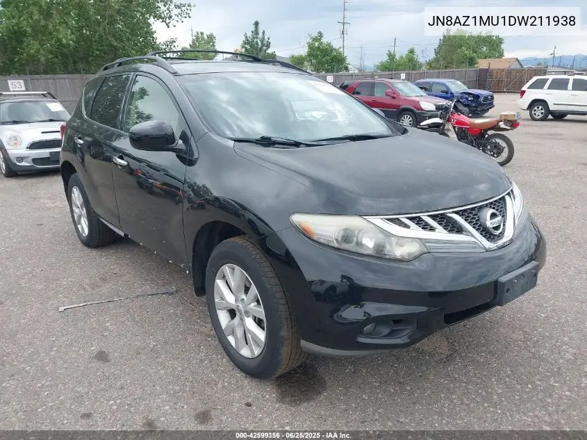 2013 Nissan Murano Sv VIN: JN8AZ1MU1DW211938 Lot: 42599356