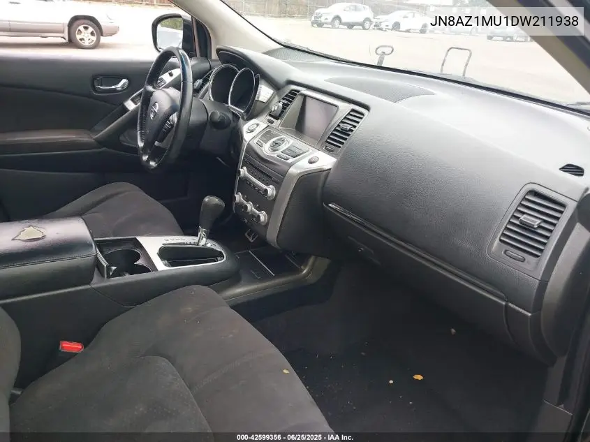2013 Nissan Murano Sv VIN: JN8AZ1MU1DW211938 Lot: 42599356