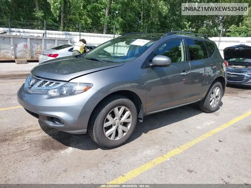 jn8az1mwxew533450 JN8AZ1MWXEW533450 2014 Nissan Murano Sl