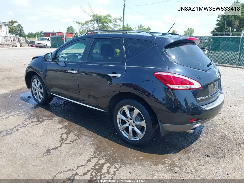 2014 Nissan Murano Le VIN: JN8AZ1MW3EW533418 Lot: 42638008