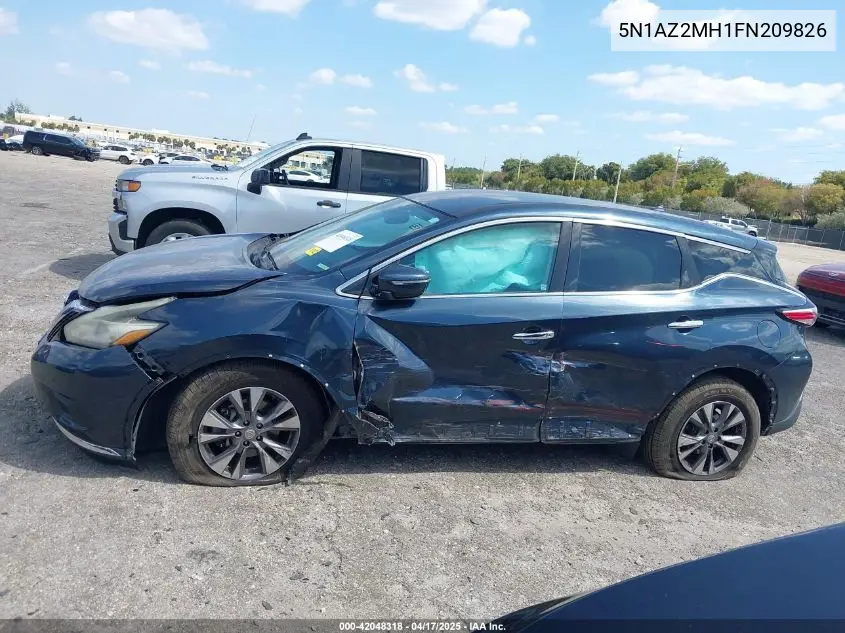 2015 Nissan Murano S VIN: 5N1AZ2MH1FN209826 Lot: 42048318