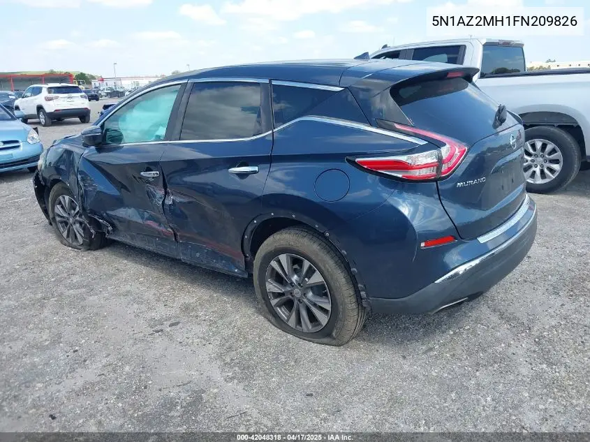 2015 Nissan Murano S VIN: 5N1AZ2MH1FN209826 Lot: 42048318