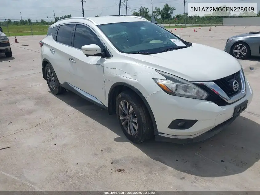 5n1az2mg0fn228049 5N1AZ2MG0FN228049 2015 Nissan Murano Sl