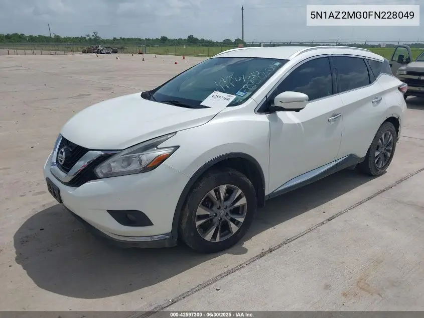 5n1az2mg0fn228049 5N1AZ2MG0FN228049 2015 Nissan Murano Sl