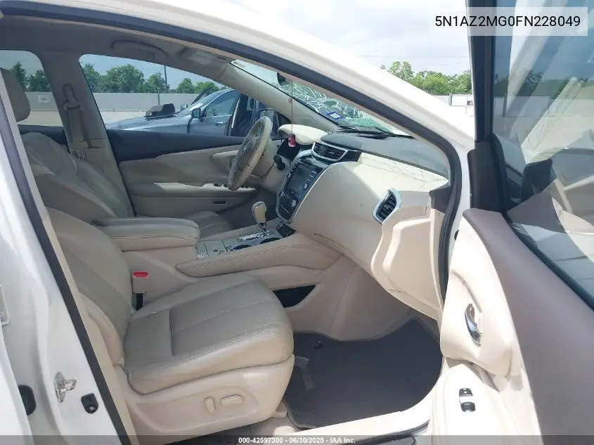 5n1az2mg0fn228049 5N1AZ2MG0FN228049 2015 Nissan Murano Sl