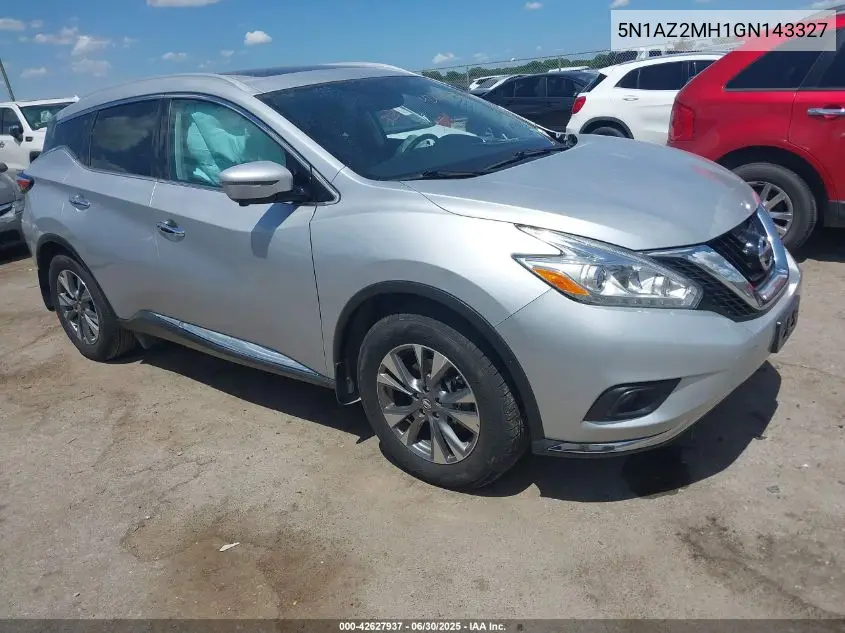 5n1az2mh1gn143327 5N1AZ2MH1GN143327 2016 Nissan Murano Sl