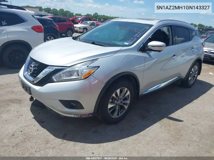 5n1az2mh1gn143327 5N1AZ2MH1GN143327 2016 Nissan Murano Sl
