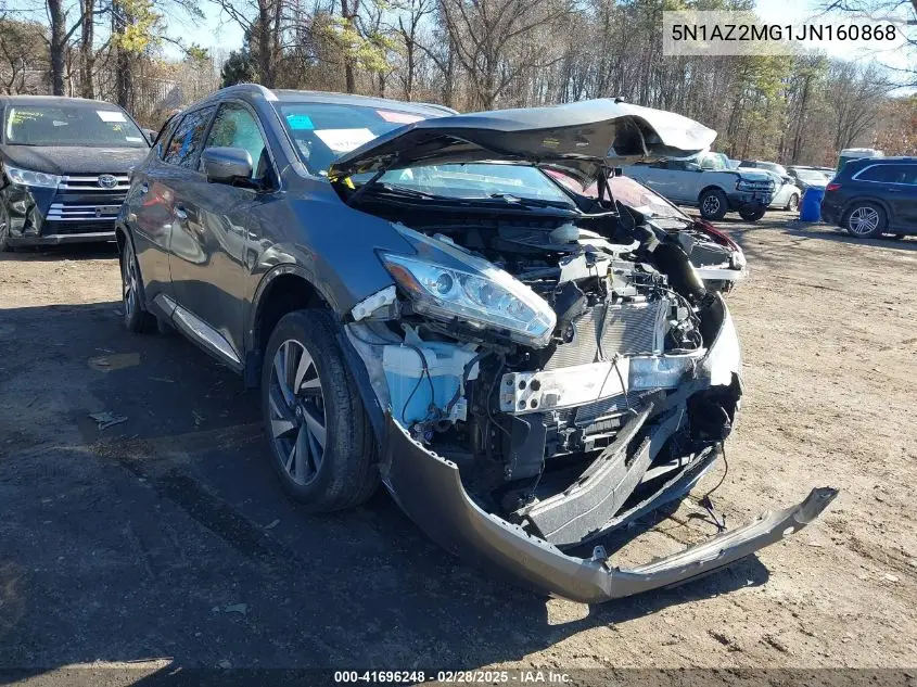 2018 Nissan Murano Platinum VIN: 5N1AZ2MG1JN160868 Lot: 41696248
