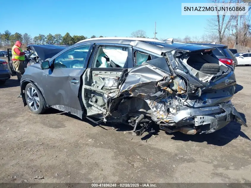 2018 Nissan Murano Platinum VIN: 5N1AZ2MG1JN160868 Lot: 41696248