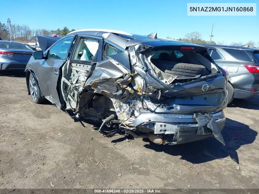 2018 Nissan Murano Platinum VIN: 5N1AZ2MG1JN160868 Lot: 41696248