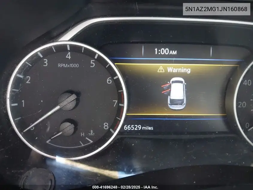 2018 Nissan Murano Platinum VIN: 5N1AZ2MG1JN160868 Lot: 41696248