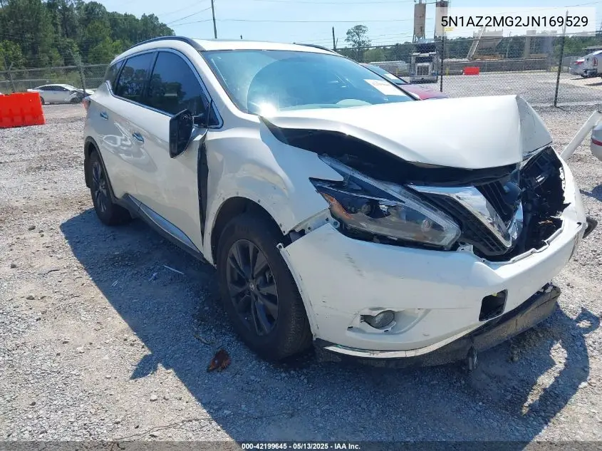 2018 Nissan Murano Sv VIN: 5N1AZ2MG2JN169529 Lot: 42199645