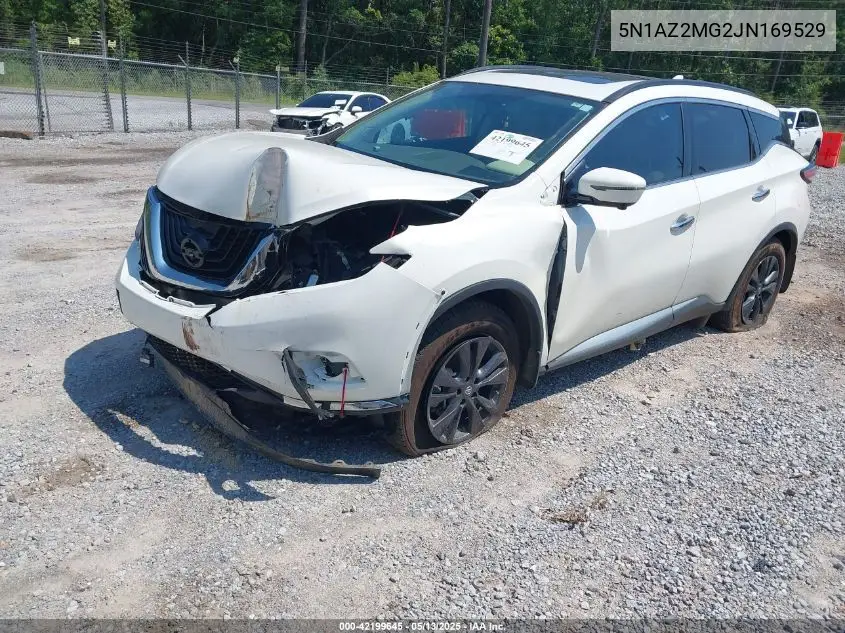 2018 Nissan Murano Sv VIN: 5N1AZ2MG2JN169529 Lot: 42199645