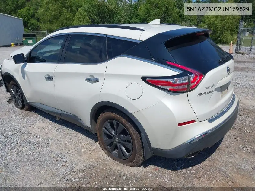 2018 Nissan Murano Sv VIN: 5N1AZ2MG2JN169529 Lot: 42199645