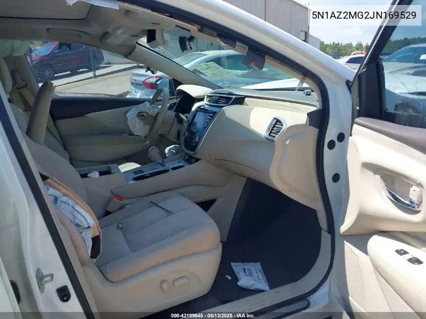 2018 Nissan Murano Sv VIN: 5N1AZ2MG2JN169529 Lot: 42199645