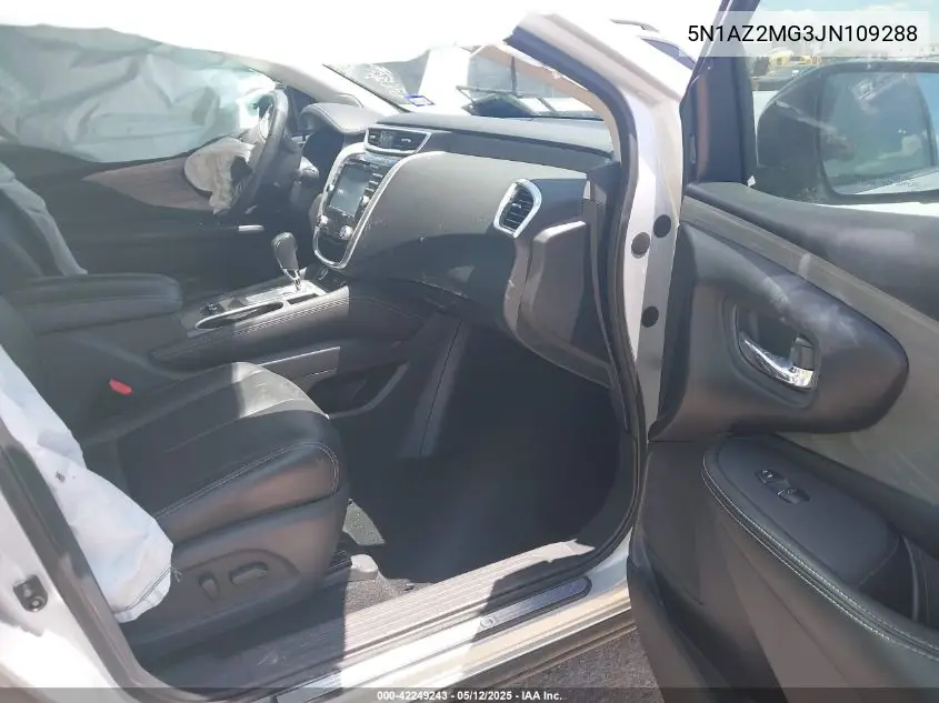 2018 Nissan Murano Platinum VIN: 5N1AZ2MG3JN109288 Lot: 42249243