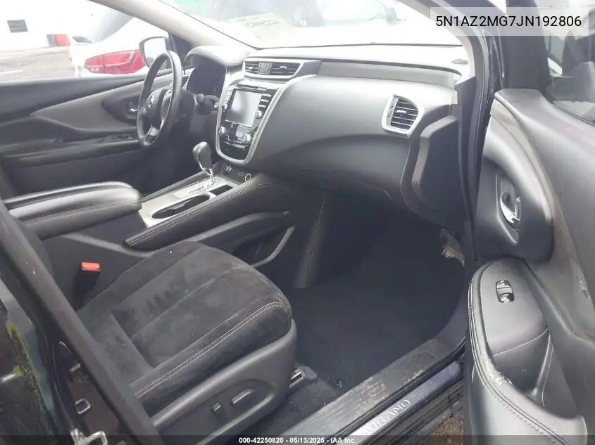 2018 Nissan Murano Sv VIN: 5N1AZ2MG7JN192806 Lot: 42250820